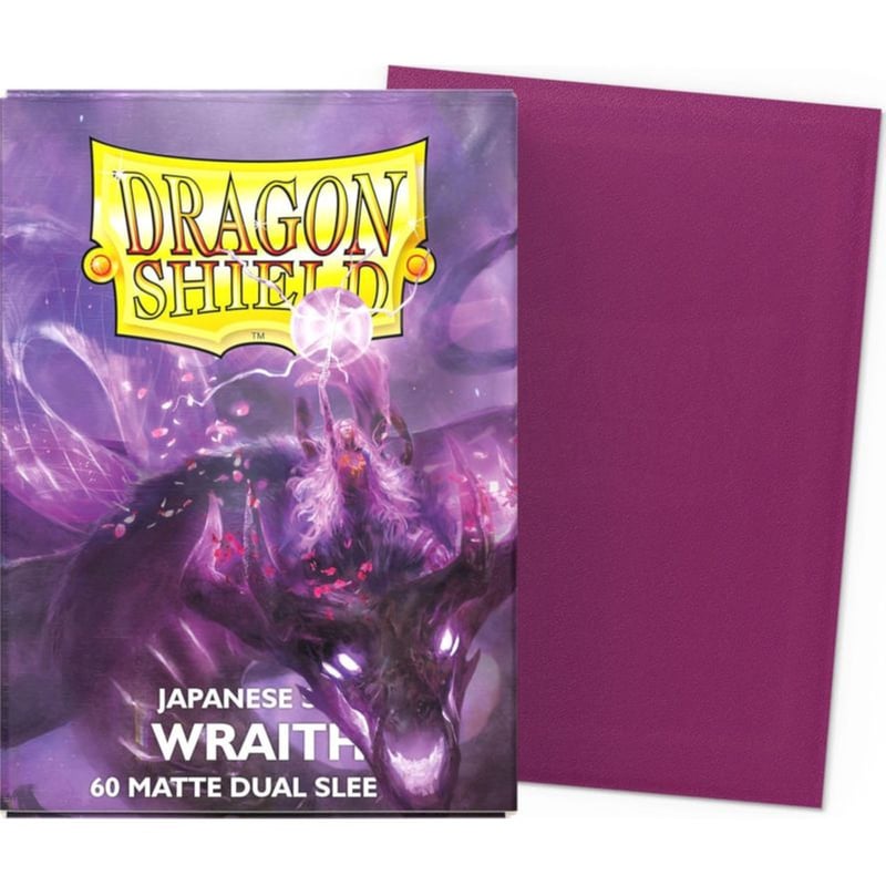 DRAGON SHIELD Dragon Shield Sleeves Japanese Small Size - Matte Dual Wraith (60 Sleeves)