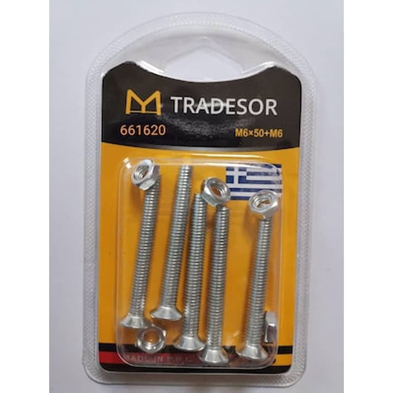 TRADESOR Σετ - Βίδες - 6x50mm