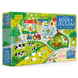 Usborne Book and Jigsaw On the Farm