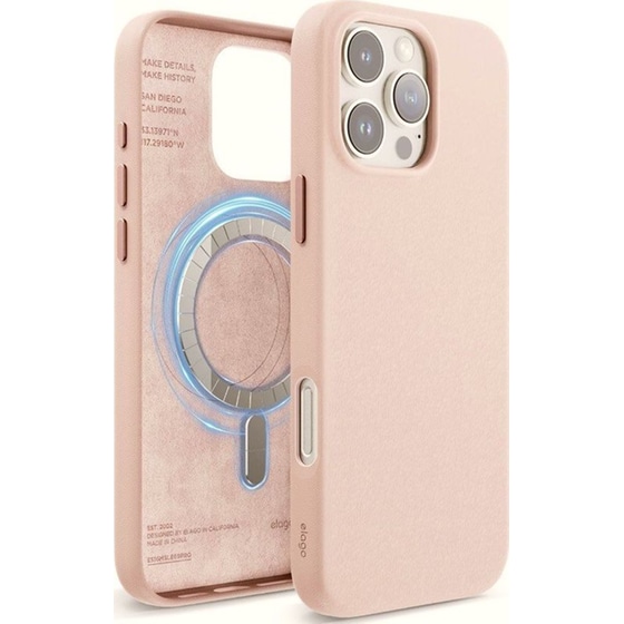 Θήκη Apple iPhone 16 Pro Max - Elago Magnetic Leather με MagSafe - Lovely Pink image 0