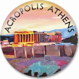 Μαγνήτης GNF THINKOFGREECE Ακρόπολη 3.8 cm