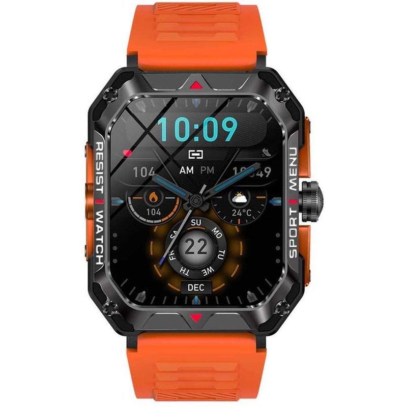 LAMTECH Smartwatch Lamtech LAM113492 With Health Sensor And Sport Tracking Square Display 51mm - Burnt Orange