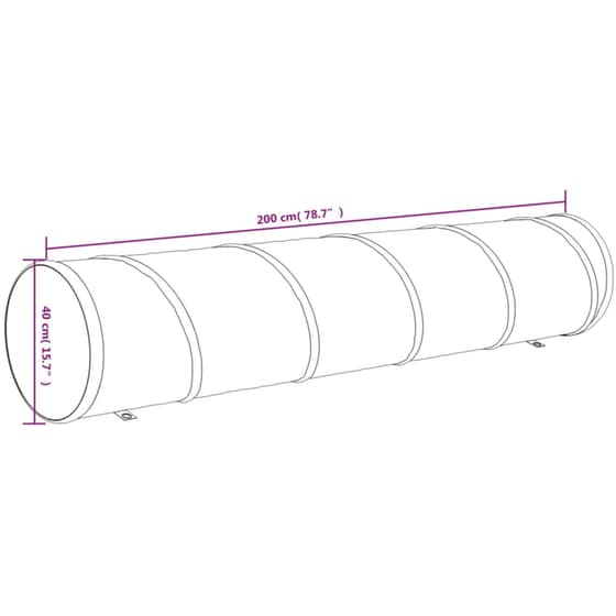 Vidaxl Τούνελ Σκύλου Μπλε  40x200 Εκ image 6