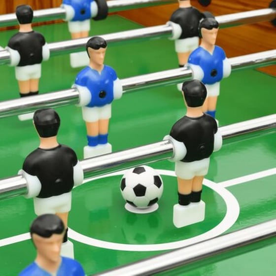 Vidaxl Ποδοσφαιράκι Επιδαπέδιο Πτυσσόμενο Ανοιχτό Καφέ 121x61x80 Εκ. image 3
