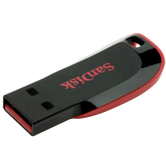 USB stick SanDisk Cruzer Blade 128GB 2.0 Μαύρο image 1