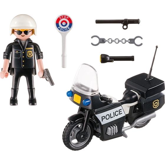 PLAYMOBIL® City Action Βαλιτσάκι Αστυνόμος με Μοτοσικλέτα (5648) image 3
