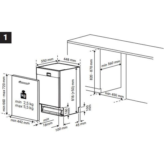 BEKO DIS35023 για 10 Σερβίτσια Εντοιχιζόμενο Πλυντήριο Πιάτων image 6