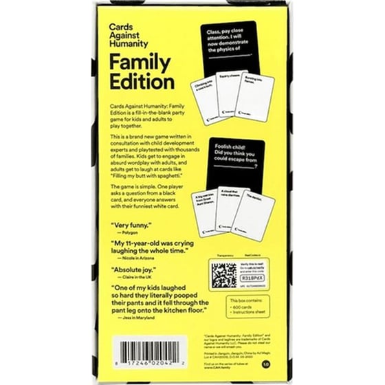 Επιτραπέζιο παιχνίδι Cards Against Humanity Family Edition image 7