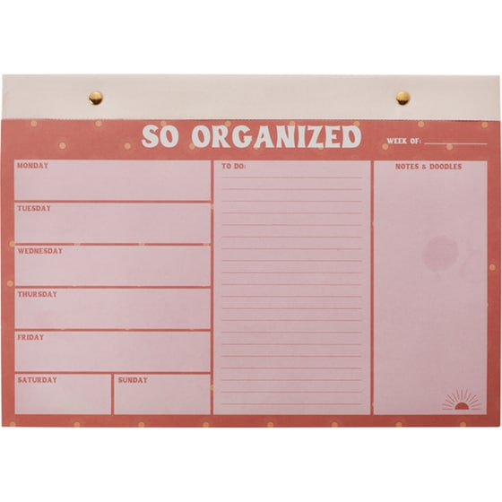 COOLBEE Εβδομαδιαίο Planner A4 Pink Boho 29.7 x 21 cm image 0