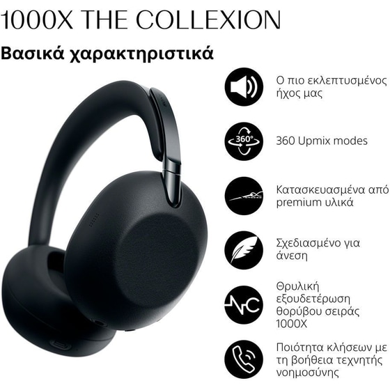 Ασύρματα Ακουστικά Κεφαλής Sony 1000X The Collexion - Black image 1