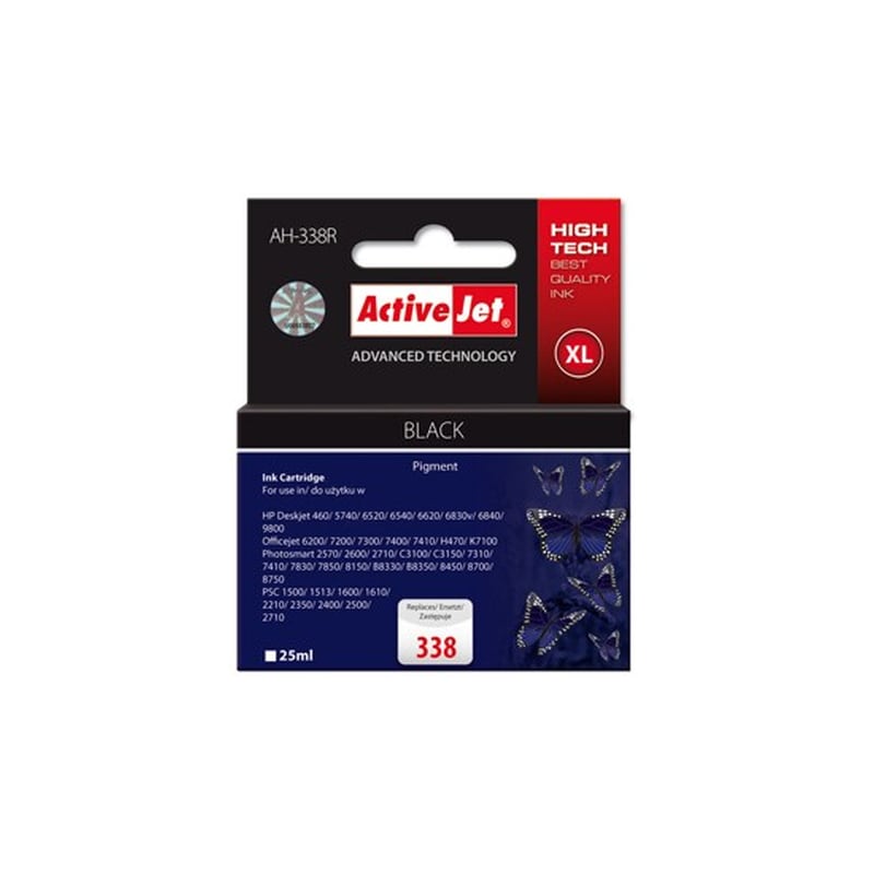 Συμβατό HP 338XL Μαύρο Μελάνι Εκτυπωτή AH-765