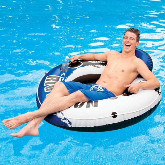 Φουσκωτό Ring Intex River Run 135 cm - Μπλε/ Λευκό/ Μαύρο image 2