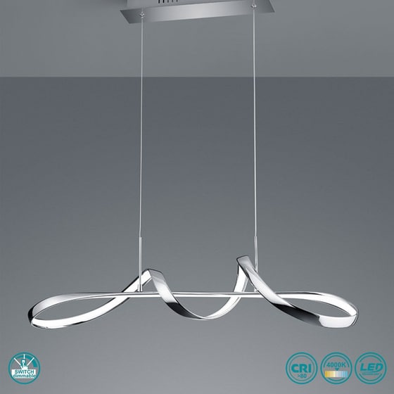 Κρεμαστό Φωτιστικό Οροφής Reality Perugia Μεταλλικό - Χρώμιο image 1