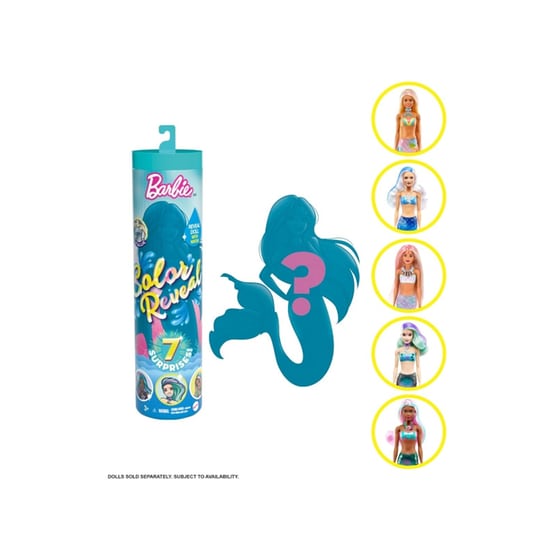 Barbie Color Reveal Wave 4 Γοργονα Κουκλα Με 7 Εκπληξεις Gtp43 image 1