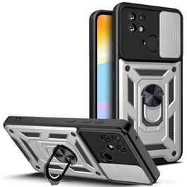 Θήκη Xiaomi Redmi 10C - Bodycell Armor Slide Ring Holder - Silver