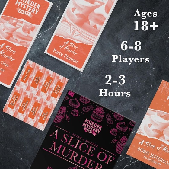 Επιτραπέζιο University Games Murder Mystery Party Solve A Murder: A Slice of Murder image 1