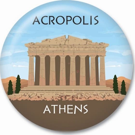 Μαγνήτης GNF THINKOFGREECE Ακρόπολη 3.8 cm image 0