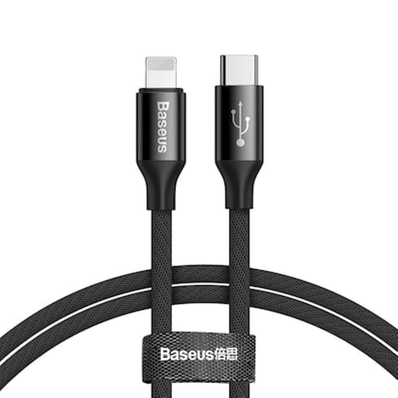 BASEUS Καλώδιο δεδομένων Baseus Yiven Usb-C To Lightning 1.5m - Black