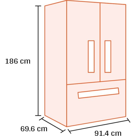 LG GMVW50DDMB Total No Frost 644 Lt Ασημί Ψυγείο Ντουλάπα image 1