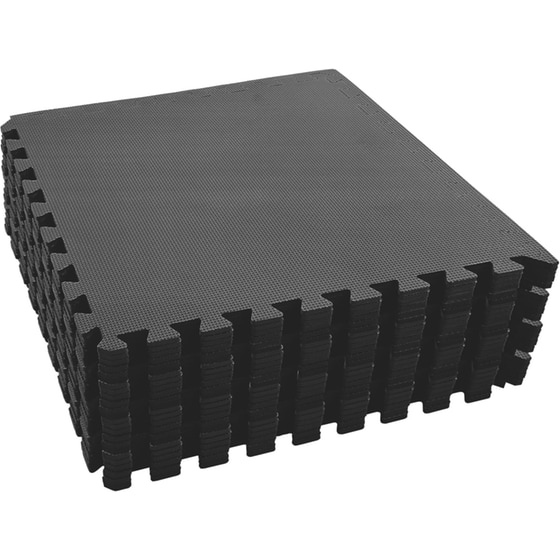 Δάπεδο Γυμναστικής VidaXL από EVA Foam Σετ 24 Τμχ 60x60 cm - Μαύρο image 2