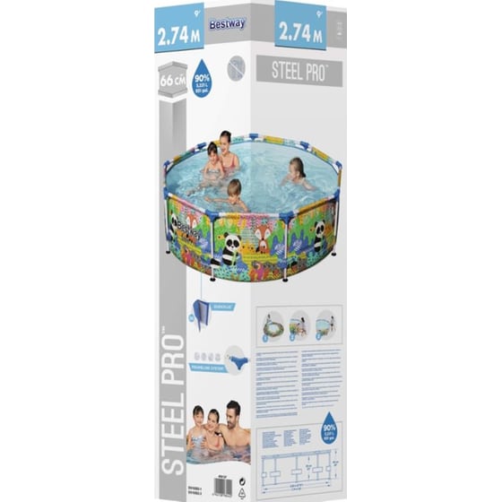 Οικογενειακή Πισίνα Εδάφους Bestway Steel Pro Max 3221 Lt image 2