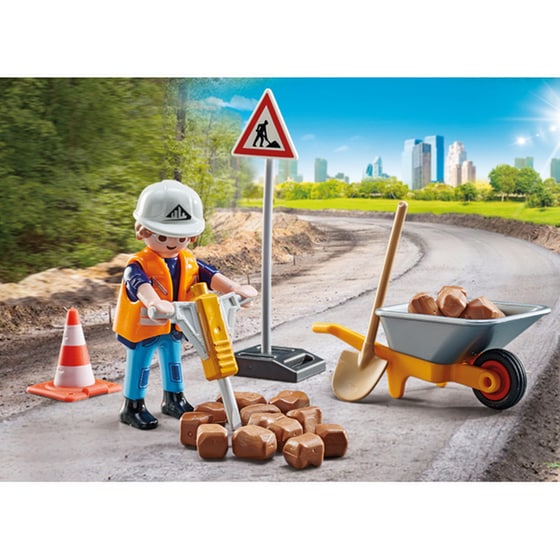 PLAYMOBIL® City Action Εργασίες οδοποιίας (71045) image 5