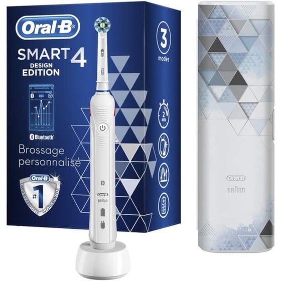 Ηλεκτρική Οδοντόβουρτσα ORAL-B SMART 4 4500 Λευκό image 1
