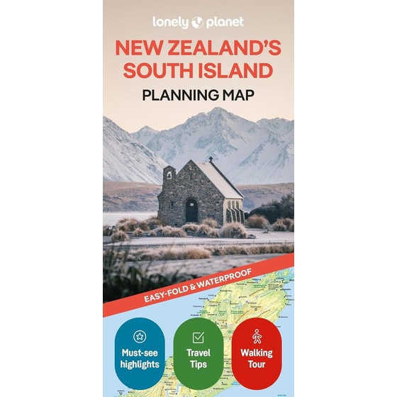 Lonely Planet New Zealand's South Island Planning Map image 0