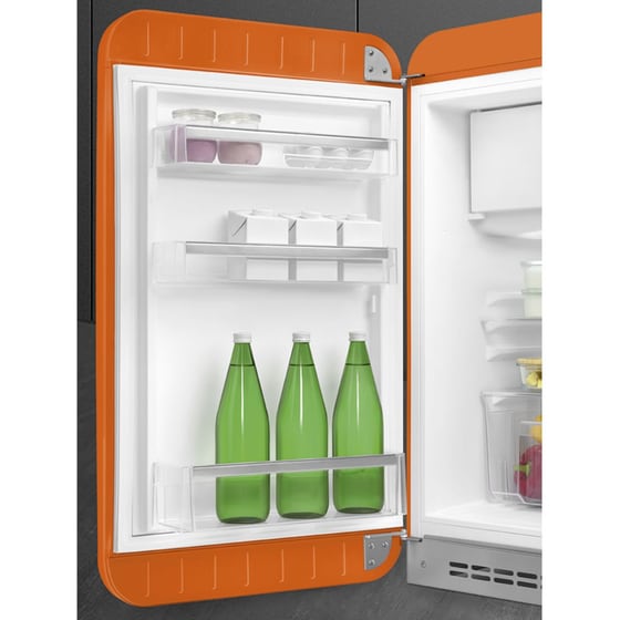 SMEG FAB10LOR6 με Αριστερό Άνοιγα Πόρτας 122 Lt Πορτοκαλί Ψυγείο Μονόπορτο image 5
