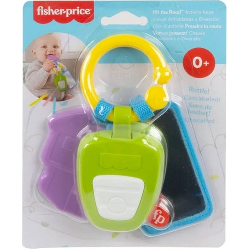 FISHER PRICE Fisher Price Παιχνίδι Οδοντοφυΐας - Κουδουνίστρα Hit the Road Activity Keys