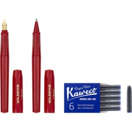 Σετ Moleskine x Kaweco Fountain Pen και Ballpen Red