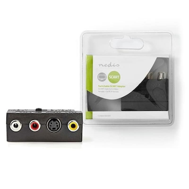 Αντάπτορας Nedis Scart male σε RCA / S-Video female