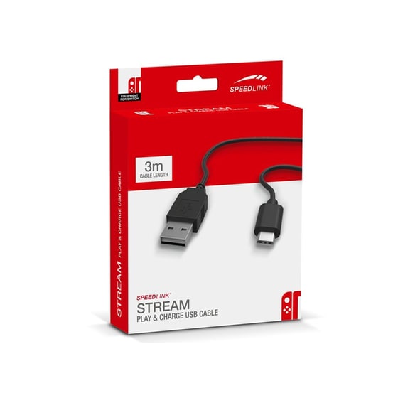 Speedlink Stream Play&Charge Set Καλώδιο Nintendo Switch USB 3m image 1