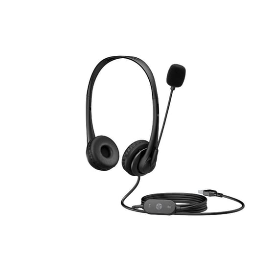 Ακουστικά Headset  HP Stereo 3.5mm Headset G2  με Μικρόφωνο - Μαύρο image 1