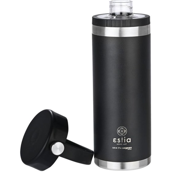 Μπουκάλι Θερμός Estia Home Art Save The Aegean Chug Midnight Black 500 ml image 2