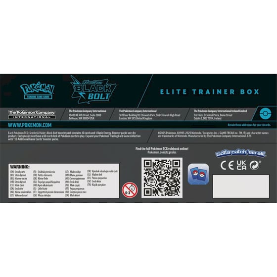 Pokémon TCG: Scarlet & Violet 10.5 Black Bolt Elite Trainer Box image 4