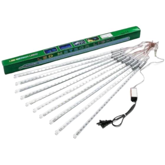 Χριστουγεννιάτικα Λαμπάκια Κουρτίνα 27 Led 3.10cm - Λευκό Ψυχρό image 0