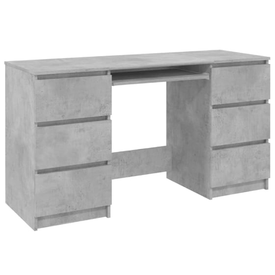 Γραφείο Υπολογιστή VidaXL από Μοριοσανίδα 140x50cm - Γκρι image 0