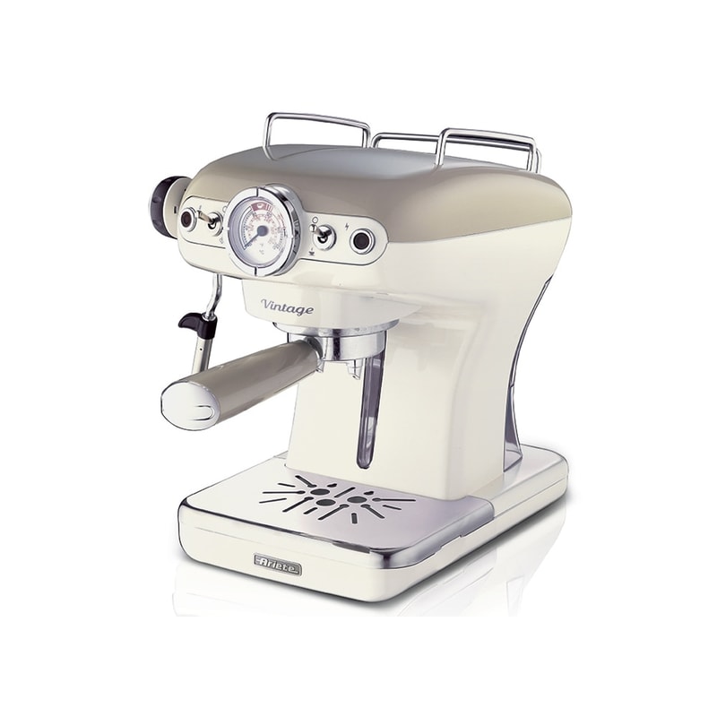 Καφετιέρα Espresso Ariete Vintage 1389 - 900W - Μπεζ/Λευκό
