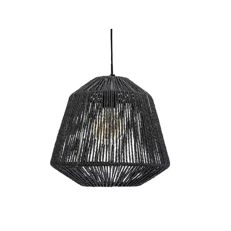Κρεμαστό Φωτιστικό Οροφής Σε Μαύρο Χρώμα, 29×27 Cm, Jily