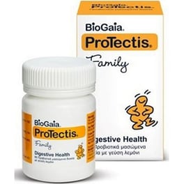 Προβιοτικό Biogaia Family Protectis For Gut Comfort Λεμόνι - 60 μασώμενες ταμπλέτες