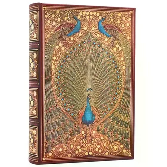 Ημερολόγιο Ημερήσιο Paperblanks 2026 Mini Hafizs Peackocks image 0