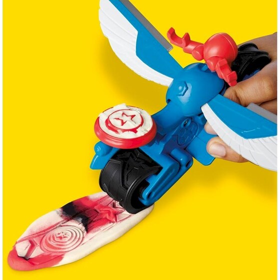 Hasbro Play-Doh Marvel Captain America Moto-Slicer (G0555) image 7