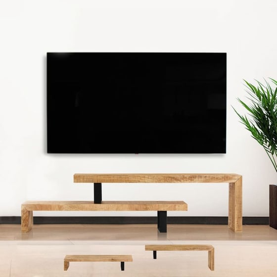 Έπιπλο Τηλεόρασης VidaXL από Ξύλο 120x30x40cm - Μαύρο/Καφέ image 12