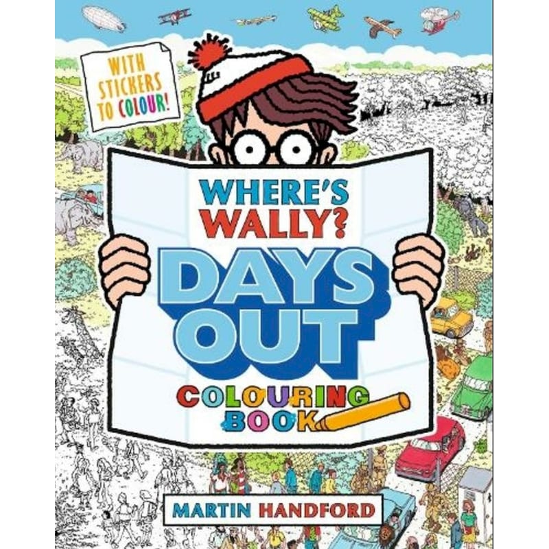 Wheres Wally? Days Out: Colouring Book
