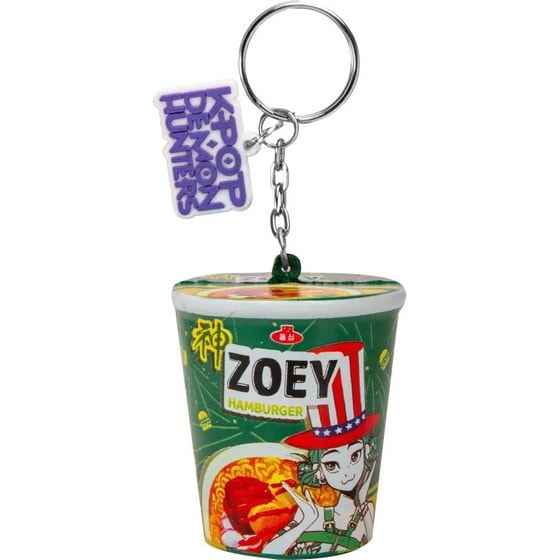 Squishy Μπρελόκ Cinereplicas K-Pop Demon Hunters - Zoey Hamburger Flavor Noodles image 0