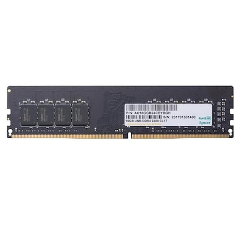 APACER Μνήμη Ram Apacer AU04GGB24CETBGH 4GB 2400MHz DDR4 Dimm Rp για Desktop
