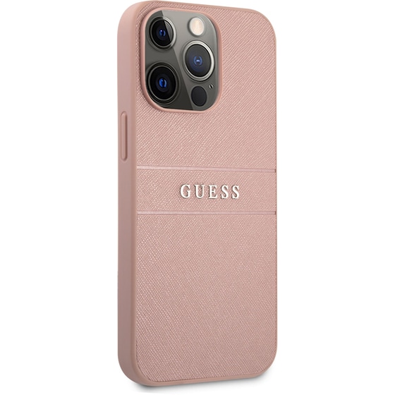 Θήκη Apple iPhone 13 Pro - Guess Saffiano Hard Case - Ροζ image 1