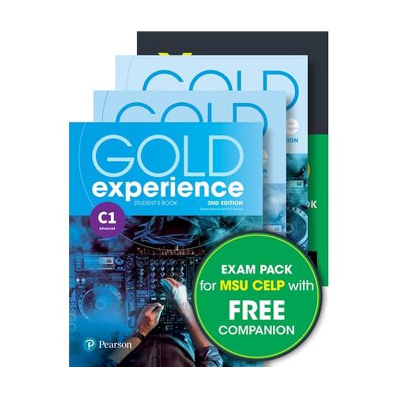 Exam Pack MSU CELP Gold Experience C1 Students Book (With App, Workbook, Companion, York Practice Test for MSU C1)