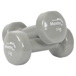 Βαράκι Εξάγωνο 5.0kg Mambo Max AC-3297 1 τμχ Βινυλίου από Μέταλλο - Γκρι